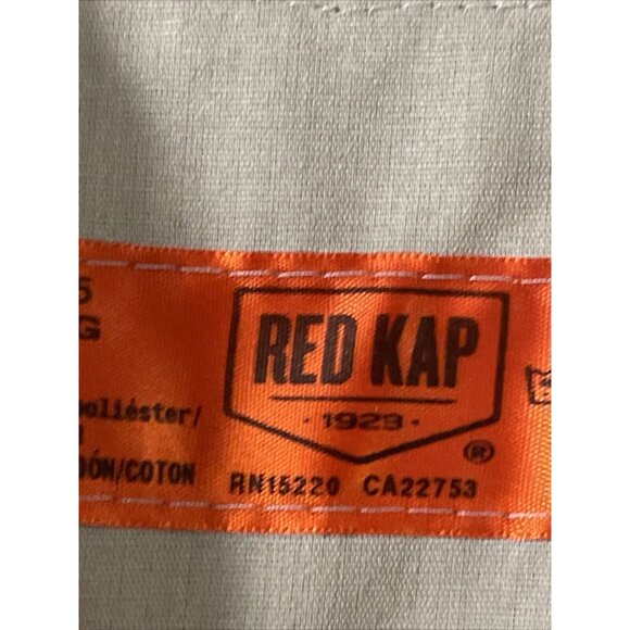 Red Kap Men's Long Sleeve Industrial Work Shirt Tan 2xl - Picture 5 of 7